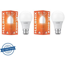 Deals, Discounts & Offers on  - HALONIX 10 W Round B22 LED Bulb(White, Pack of 2)
