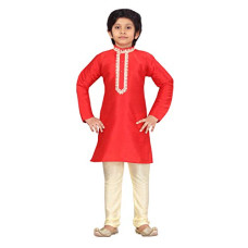 Deals, Discounts & Offers on  - Little Mafia By Aarika Boy's Silk Regular Tunic Shirt