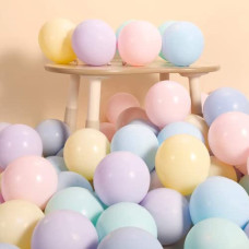 Deals, Discounts & Offers on  - Flyloons 30pcs Pastel Balloons with Colors Pink, Mint(Green), Blue, Purple, Yellow, Orange Macron Pastel Balloons