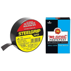 Deals, Discounts & Offers on  - Pidilite Steelgrip Self Adhesive PVC electrical Insulation Tape (Color May Vary) - 6.50m M-Seal Phataphat Fast Curing Epoxy Compound Putty Sealant Adhesive (100 Grams)