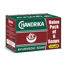 Deals and Offers on - Chandrika Classic Ayurvedic Handmade Soap, 125g (Pack of 6) Deals, Discounts & Offers on - Chandrika Classic Ayurvedic Handmade Soap, 125g (Pack of 6)