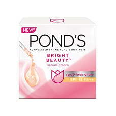 Deals, Discounts & Offers on  - POND'S Bright Beauty Day Cream 35 g, Non-Oily, Mattifying Daily Face Moisturizer, SPF 15 - With Niacinamide to Lighten Dark Spots