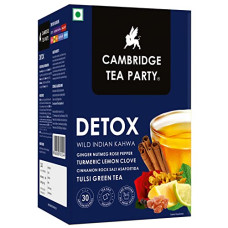 Deals, Discounts & Offers on  - Cambridge Tea Party Detox, Wild Indian Kahwa, Green Tea, Immunity Booster, 40 Tea Bag Sticks