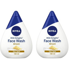 Deals, Discounts & Offers on  - NIVEA Milk Delights Fine Gramflour For Oily Skin 100ml Face Wash(200 ml)