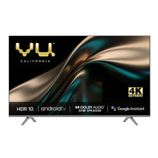 Deals, Discounts & Offers on Televisions - [For One Card Emi] VU 164 cm (65 inches) Premium 4K Series 4K Ultra HD Smart Android LED TV 65PM (Grey)