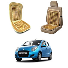 Deals and Offers on - Oshotto Car Wooden Bead Seat Cushion with Velvet Border Compatible with Maruti Suzuki Astar - (Beige) - 1 Piece Deals, Discounts & Offers on - Oshotto Car Wooden Bead Seat Cushion with Velvet Border Compatible with Maruti Suzuki Astar - (Beige) - 1 Piece