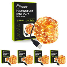 Deals and Offers on - Tukzer Copper LED Fairy String Lights with USB, High Brightness, Low Power Consumption, Indoor Outdoor Decoration, Christmas Decor, LED Strip Light Deals, Discounts & Offers on - Tukzer Copper LED Fairy String Lights with USB, High Brightness, Low Power Consumption, Indoor Outdoor Decoration, Christmas Decor, LED Strip Light