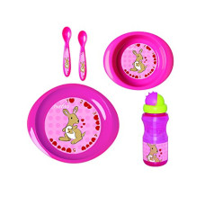 Deals, Discounts & Offers on Screwdriver Sets  - Nuvita 1495 Weaning Set with Trainer Cup (Pink)