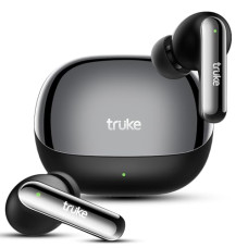 Deals, Discounts & Offers on Headphones - truke Just Launched Buds Clarity 5 True Wireless in Ear Earbuds, 6Mic Adv. ENC, 80H Playtime, 35ms Ultra-Low Latency, 13mm Titanium Drivers, 3 EQ Modes, Fast Charge, 1-Step Pairing, IPX5 [Black]