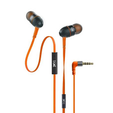 Deals, Discounts & Offers on Toys & Games - boAt Bassheads 228 in-Ear Wired Earphones with Super Extra Bass, Metallic Finish, Tangle-Free Cable and Gold Plated Angled Jack (Molten Orange)