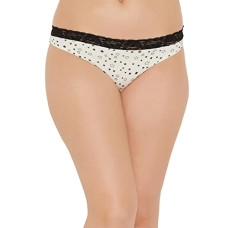 Deals and Offers on Women - Clovia Women's Cotton Low Waist Star Print Bikini Panty with Lace Trims Deals, Discounts & Offers on Women - Clovia Women's Cotton Low Waist Star Print Bikini Panty with Lace Trims