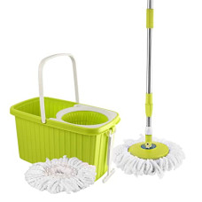 Deals, Discounts & Offers on Home Improvement - Cello Kleeno Hi Clean Spin Mop, Green