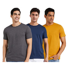 Deals, Discounts & Offers on Men - Amazon Brand - Symbol Men's Regular Fit T-Shirt (Pack of 3)
