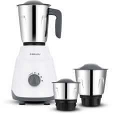 Deals, Discounts & Offers on Personal Care Appliances - BAJAJ 410579 3 500 W Juicer Mixer Grinder (3 Jars, white/grey)