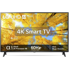Deals and Offers on Entertainment - LG UQ7550 108 cm (43 inch) Ultra HD (4K) LED Smart WebOS TV 2023 Edition with a5 Gen5 AI Processor 4K, Magic Remote, 60Hz Refresh Rate(43UQ7550PSF) Deals, Discounts & Offers on Entertainment - LG UQ7550 108 cm (43 inch) Ultra HD (4K) LED Smart WebOS TV 2023 Edition with a5 Gen5 AI Processor 4K, Magic Remote, 60Hz Refresh Rate(43UQ7550PSF)