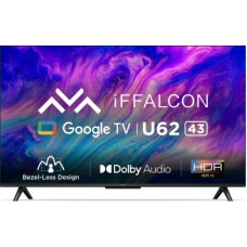 Deals and Offers on Entertainment - iFFALCON by TCL U62 108 cm (43 inch) Ultra HD (4K) LED Smart Google TV with Dolby Audio, HDR10(iFF43U62) Deals, Discounts & Offers on Entertainment - iFFALCON by TCL U62 108 cm (43 inch) Ultra HD (4K) LED Smart Google TV with Dolby Audio, HDR10(iFF43U62)