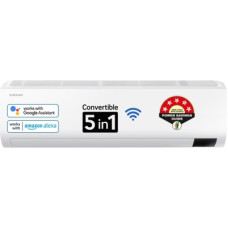 Deals, Discounts & Offers on Air Conditioners - [For ICICI Credit Card] SAMSUNG Convertible 5-in-1 Cooling 2023 Model 1.5 Ton 5 Star Split Inverter AC with Wi-fi Connect - White(AR18CYNZBWK/AR18CYNZBWKNNA/AR18CYNZBWKXNA, Copper Condenser)
