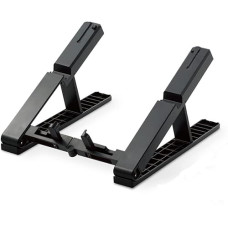 Deals, Discounts & Offers on Laptop Accessories - STRIFF Laptop Stand, Multi-Angle Adjustable Laptop Riser and Phone Holder, Ventilated Notebook Stand Tray