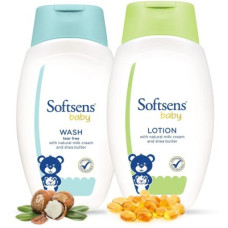 Deals, Discounts & Offers on Baby Care - Softsens Baby Bath & Skin Duo(Multicolor)