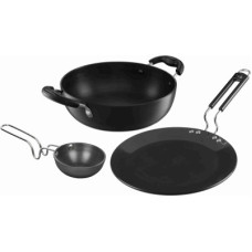 Deals, Discounts & Offers on Cookware - SigriWala Classic Long Life Durable Hard Anodized Non-Stick Coated Cookware Set(Aluminium, 3 - Piece)