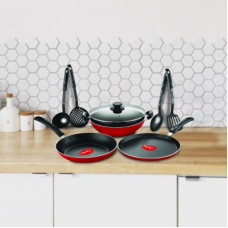 Deals, Discounts & Offers on Cookware - Pigeon Mio Cookware Set(Aluminium, 8 - Piece)