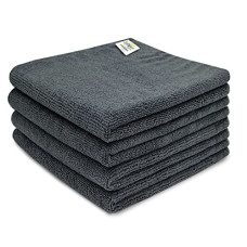 Deals, Discounts & Offers on Home Improvement - SOFTSPUN Microfiber Basic Cleaning Cloths 4 pcs 40x40cms 280 GSM Grey! Highly Absorbent Lint and Streak Free Multi Purpose Wash Cloth