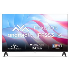 Deals, Discounts & Offers on Televisions - iFFALCON 80.04 cm (32 inches) Bezel-Less S Series HD Ready Smart Android LED TV iFF32S53 (Black)