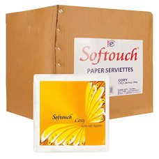 Deals, Discounts & Offers on  - Softouch Tissue Paper Napkin 72 Packet- (50 Pcs per Packet) Size 29 * 30 cms Total 3600 napkins