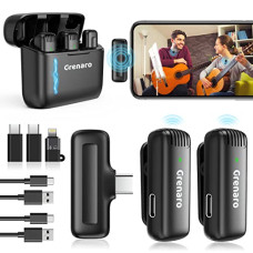 Deals, Discounts & Offers on  - GRENARO J13 Wireless Microphone, Noise Reduction Lapel Mic with Charging Case, Wireless Mic for Video Recording, YouTube, Facebook, Support System