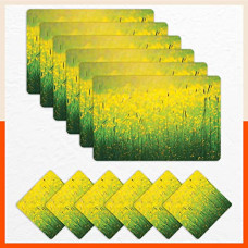 Deals and Offers on - Table Mats by Bathla - Set of 6-45cm x 30cm Table Placemats & Coasters Deals, Discounts & Offers on - Table Mats by Bathla - Set of 6-45cm x 30cm Table Placemats & Coasters