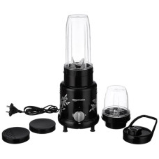 Deals and Offers on - Amazon Basics 500 W Nutri Blender with 3 Speed Settings and 2 Unbreakable Polycarbonate Jars - 600 ml + 300 ml, ISI-Marked, Black Deals, Discounts & Offers on - Amazon Basics 500 W Nutri Blender with 3 Speed Settings and 2 Unbreakable Polycarbonate Jars - 600 ml + 300 ml, ISI-Marked, Black