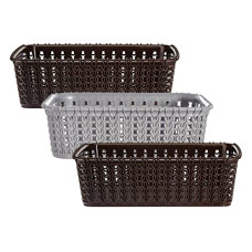 Deals and Offers on - Kuber Industries Multipurposes Small M 15 Plastic Basket, Organizer Deals, Discounts & Offers on - Kuber Industries Multipurposes Small M 15 Plastic Basket, Organizer