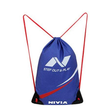 Deals, Discounts & Offers on  - Nivia String Bag/Drawstring Bag/Sports Bag Boys/Polyester String Bag/Kit Bags/Drawstring Sports Bag/Dori Backpack/Gym Bag/String Bag Men Waterproof/Drawstring Backpack (Navy Blue)