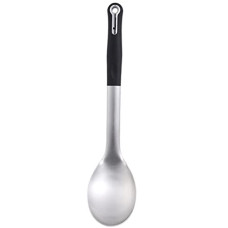 Deals and Offers on - BERGNER Master Pro Stainless Steel Kitchen Spoon with Nylon Handle, Black Deals, Discounts & Offers on - BERGNER Master Pro Stainless Steel Kitchen Spoon with Nylon Handle, Black