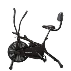 Deals and Offers on - SPARNOD FITNESS SAB-05 Upright Air Bike Exercise Cycle for Home Gym - Dual Action Deals, Discounts & Offers on - SPARNOD FITNESS SAB-05 Upright Air Bike Exercise Cycle for Home Gym - Dual Action