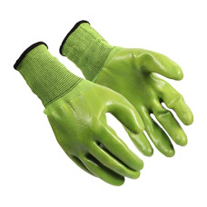 Deals, Discounts & Offers on Home Improvement - Klaxon Nylon Safety Hand Gloves | Anti Cut | Cut Resistant | Industrial | Domestic Hand Gloves (Pack of 1, Green)