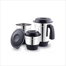 Deals and Offers on - HOMETRONICS Mixer Grinder Jar Set Of 3 | Stainless Steel Jar For Mixer | 1 Chutney Jar, 1 Medium Jar, 1 Large Jar | Mixer Juicer Jar / 100 Ml (Wega), 750 Watt Deals, Discounts & Offers on - HOMETRONICS Mixer Grinder Jar Set Of 3 | Stainless Steel Jar For Mixer | 1 Chutney Jar, 1 Medium Jar, 1 Large Jar | Mixer Juicer Jar / 100 Ml (Wega), 750 Watt