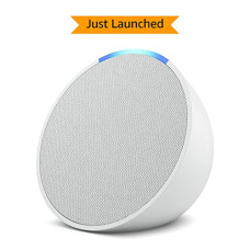 Deals and Offers on Electronics - Introducing Echo Pop| Smart speaker with Alexa and Bluetooth| Loud sound, balanced bass, crisp vocals| White Deals, Discounts & Offers on Electronics - Introducing Echo Pop| Smart speaker with Alexa and Bluetooth| Loud sound, balanced bass, crisp vocals| White