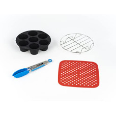 Deals and Offers on - SOLARA Air Fryer and OTG Accessories, Set of 4 Pcs Compatible with Air Fryer (Cooking Capacity 2.5L and Above) Deals, Discounts & Offers on - SOLARA Air Fryer and OTG Accessories, Set of 4 Pcs Compatible with Air Fryer (Cooking Capacity 2.5L and Above)