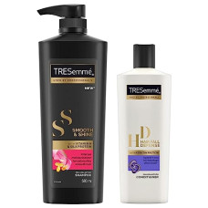 Deals and Offers on Beauty Care - Tresemme Hair Fall Defense Conditioner, 190Ml And Smooth And Shine Shampoo, 580Ml Deals, Discounts & Offers on Beauty Care - Tresemme Hair Fall Defense Conditioner, 190Ml And Smooth And Shine Shampoo, 580Ml