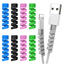Deals, Discounts & Offers on  - Gizga Essentials Spiral Cable Protector Cord Saver for Mac Charger, iPhone Charger, Wire Protector, Lightweight Durable Flexible Wire Winder