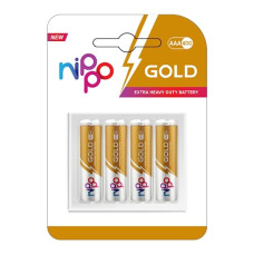 Deals, Discounts & Offers on Electronics - Nippo 4DG Gold AAA Battery | 1.5 V | Pack of 4 | 18 Months Shelf Life |