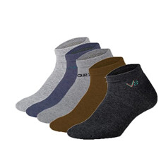 Deals, Discounts & Offers on Accessories - JUARI BE A GENTLEMAN Assorted Ankle Socks For Men And Women-P (Pack Of 5)