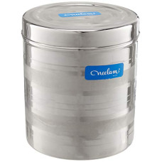 Deals and Offers on - Neelam Stainless Steel 15 22G Diamond Deep Dabba, 3650 ml, Silver Deals, Discounts & Offers on - Neelam Stainless Steel 15 22G Diamond Deep Dabba, 3650 ml, Silver