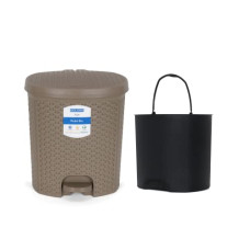 Deals and Offers on - Kolorr Magnum 6 Litres Dustbin with Lid Plastic Garbage Waste Pedal Bin with Inner Bucket Deals, Discounts & Offers on - Kolorr Magnum 6 Litres Dustbin with Lid Plastic Garbage Waste Pedal Bin with Inner Bucket