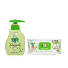 Deals and Offers on Baby Care - Bebe Nature Tear-Free Natural Baby Wash with Biodegredable Baby Wet Wipes Combo (Pack of 2) Deals, Discounts & Offers on Baby Care - Bebe Nature Tear-Free Natural Baby Wash with Biodegredable Baby Wet Wipes Combo (Pack of 2)