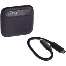 Deals and Offers on - Crucial X6 4TB Portable SSD Up to 800MB/s USB 3.2 External Solid State Drive, USB-C - CT4000X6SSD9 Deals, Discounts & Offers on - Crucial X6 4TB Portable SSD Up to 800MB/s USB 3.2 External Solid State Drive, USB-C - CT4000X6SSD9