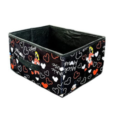 Deals and Offers on - Kuber Industries Storage Box|Toy Box Storage For Kids|Foldable Storage Box|Disney Mickey Print|Foldable & Space Saver|Black Deals, Discounts & Offers on - Kuber Industries Storage Box|Toy Box Storage For Kids|Foldable Storage Box|Disney Mickey Print|Foldable & Space Saver|Black