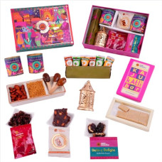 Deals and Offers on - GO DESi Premium Diwali Gift Hamper Box | The Ultimate Assorted Gift Hamper | Desi Popz | Dry fruit Barfis | Meetha Paan | Kaju Katli Bar | Choco Meetha Paan | Baked Bhujiya | Chilli Almonds Deals, Discounts & Offers on - GO DESi Premium Diwali Gift Hamper Box | The Ultimate Assorted Gift Hamper | Desi Popz | Dry fruit Barfis | Meetha Paan | Kaju Katli Bar | Choco Meetha Paan | Baked Bhujiya | Chilli Almonds