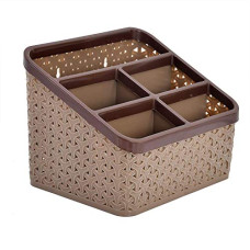 Deals and Offers on - Kuber Industries Plastic Multi-Purpose Organizer|Compact Desk Makeup| Stationary Box Deals, Discounts & Offers on - Kuber Industries Plastic Multi-Purpose Organizer|Compact Desk Makeup| Stationary Box